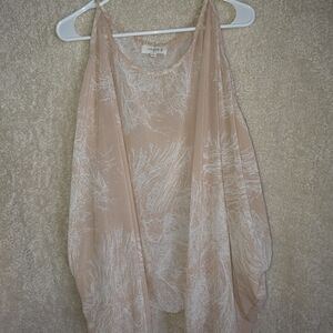 Umgee Nude Sheer Shawl eith